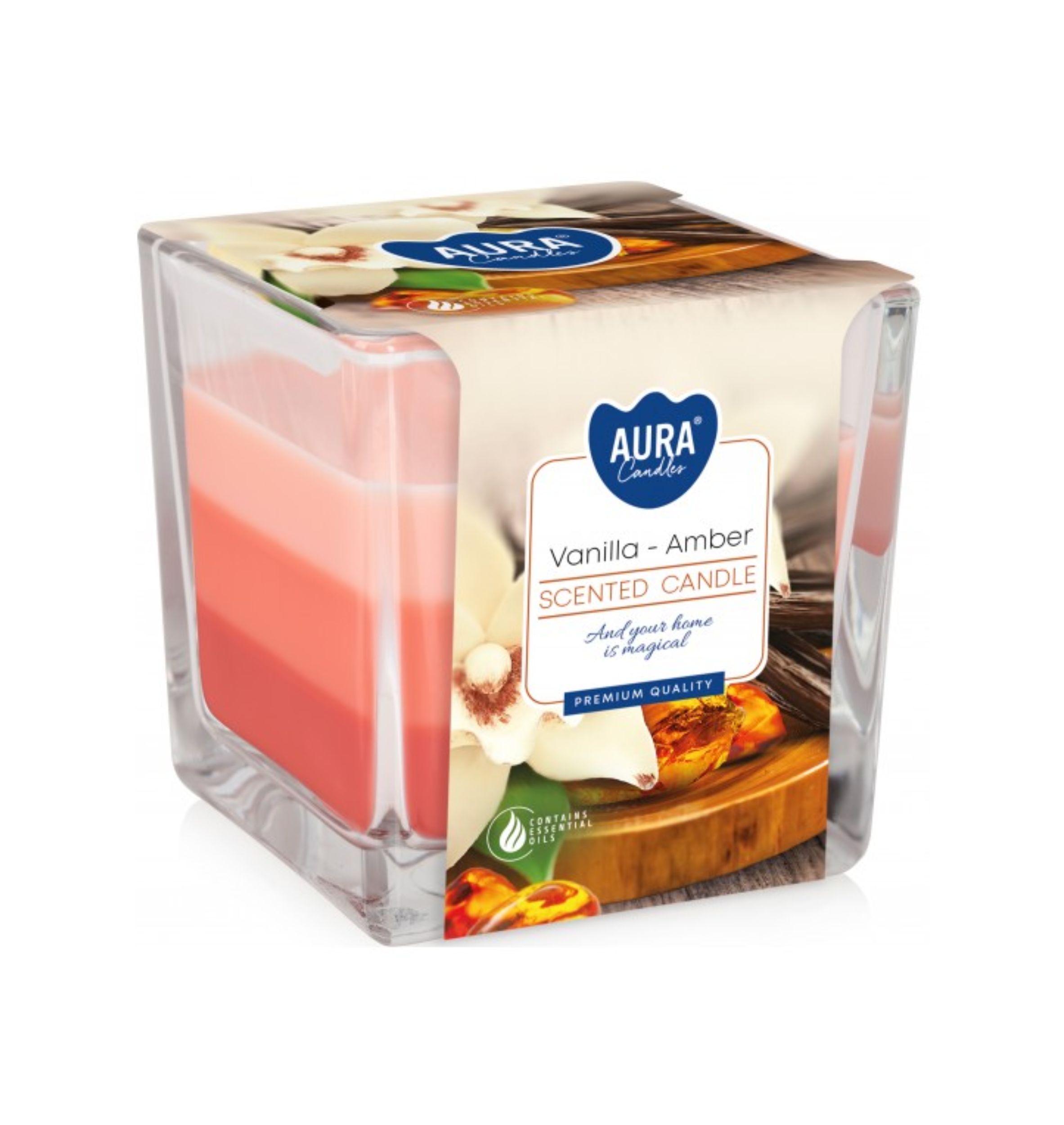 Levně Bispol vonná svíčka Vanilla Amber 170g