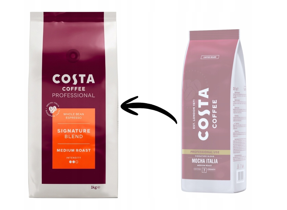 Costa Coffee Mocha Italia Medium Roast Zrno 1kg