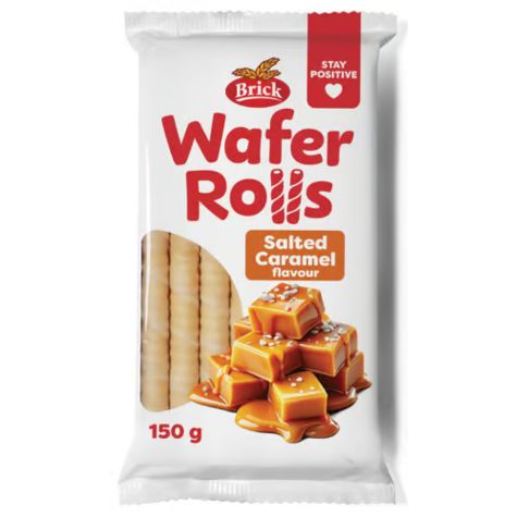 Levně Brick trubičky slaný karamel 150g