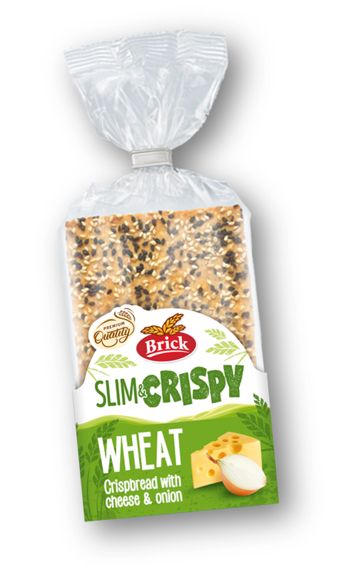 Brick Slim & Crispy křehký chléb sýr & cibule 130g