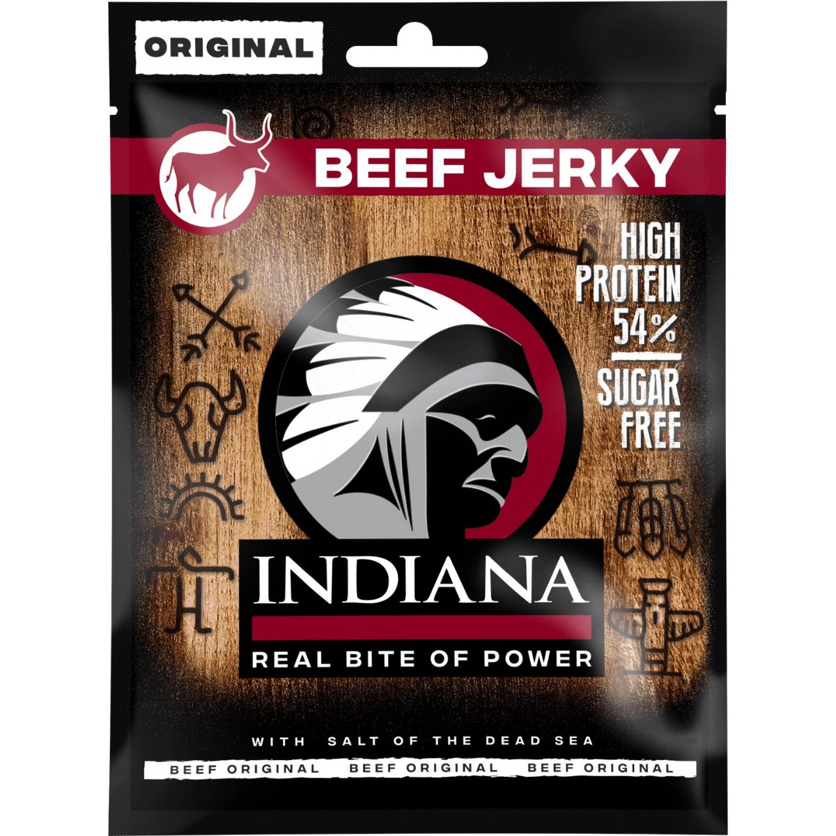 Levně Indiana Beef Jerky Original 25g