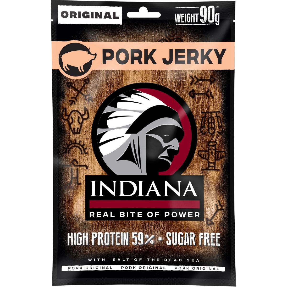 Levně Indiana Pork Jerky Original 90g