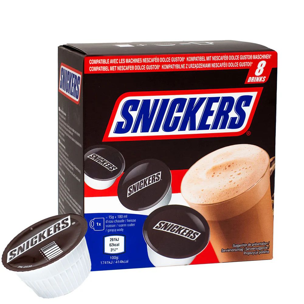 Levně Snickers kapsle horké čokolády 8x15g