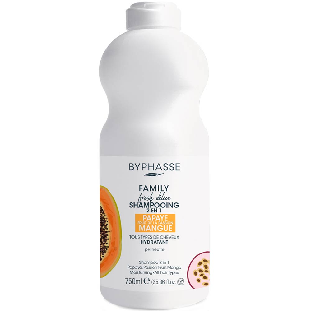 Levně Byphasse šampon 2v1 papája, marakuja a mango 750ml