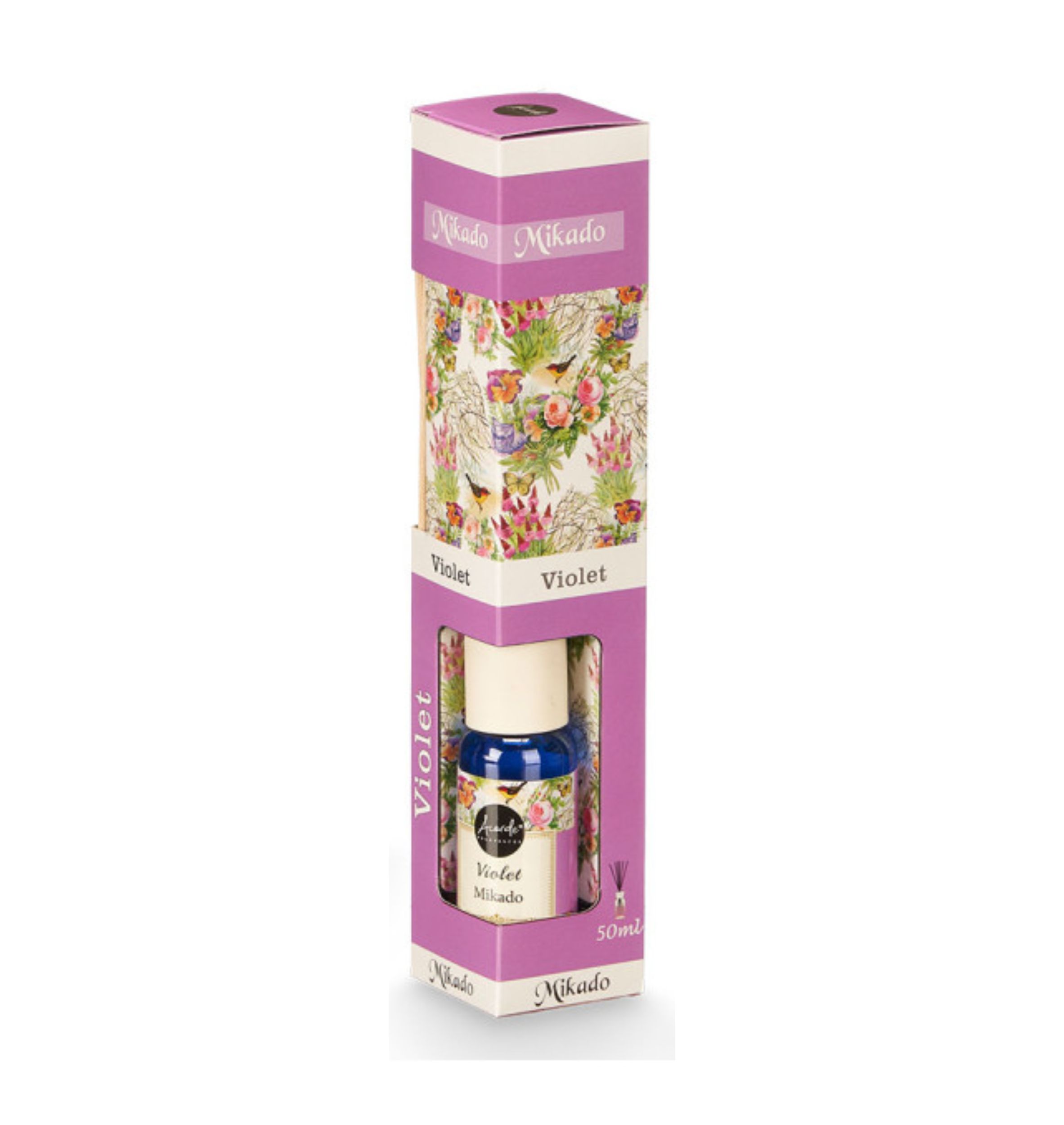 Levně Acorde Mikado difuzér s tyčinkami Violet 50ml