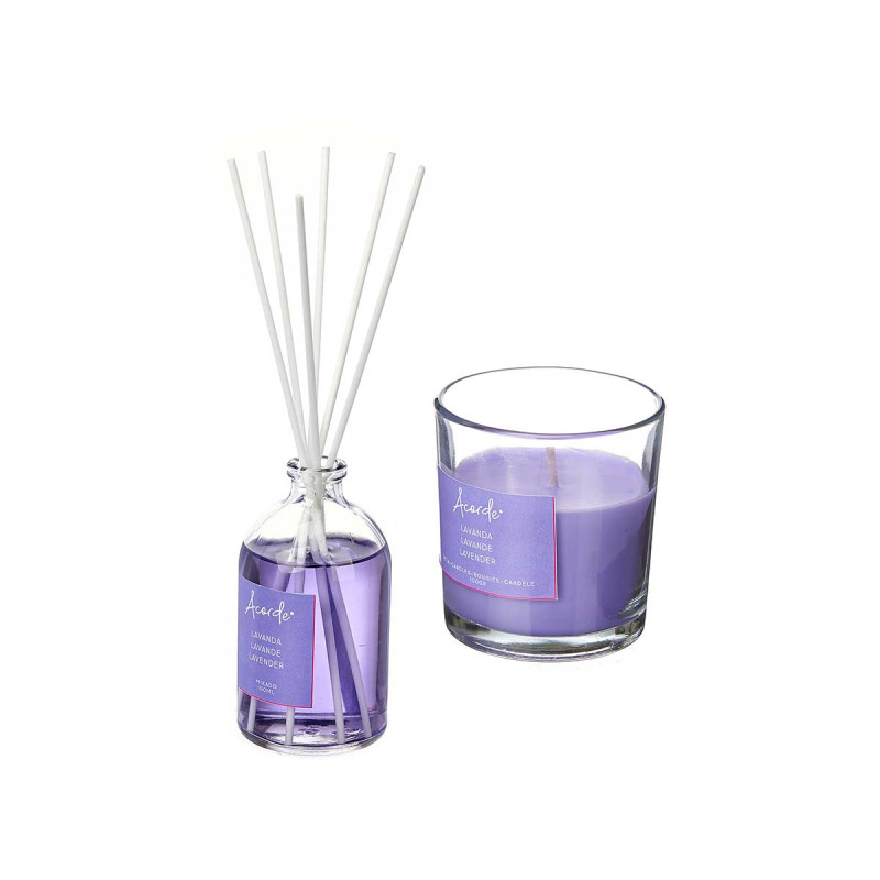 Levně Acorde Mikado Set svíčka + difuzér Lavender
