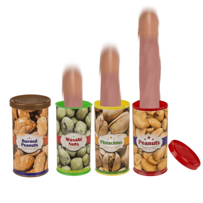 Levně Pružina-penis v dóze