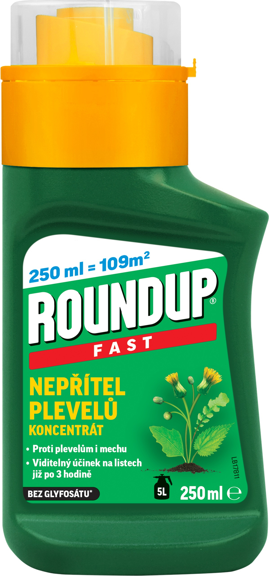 Roundup Fast koncentrát 250ml – herbicid proti plevelům