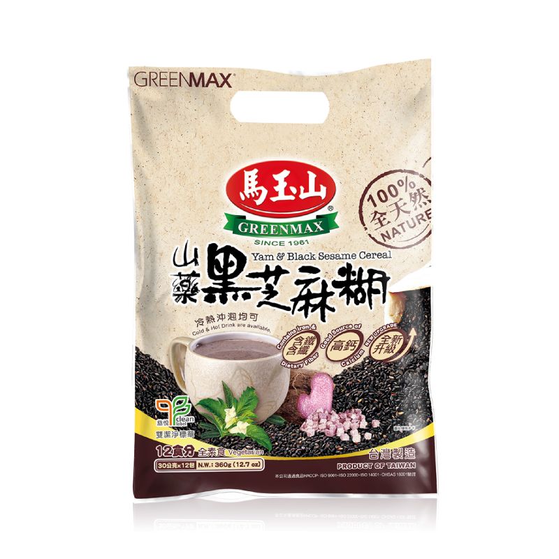 Levně Greenmax Yam&Black Sesame Cereal 12x30g