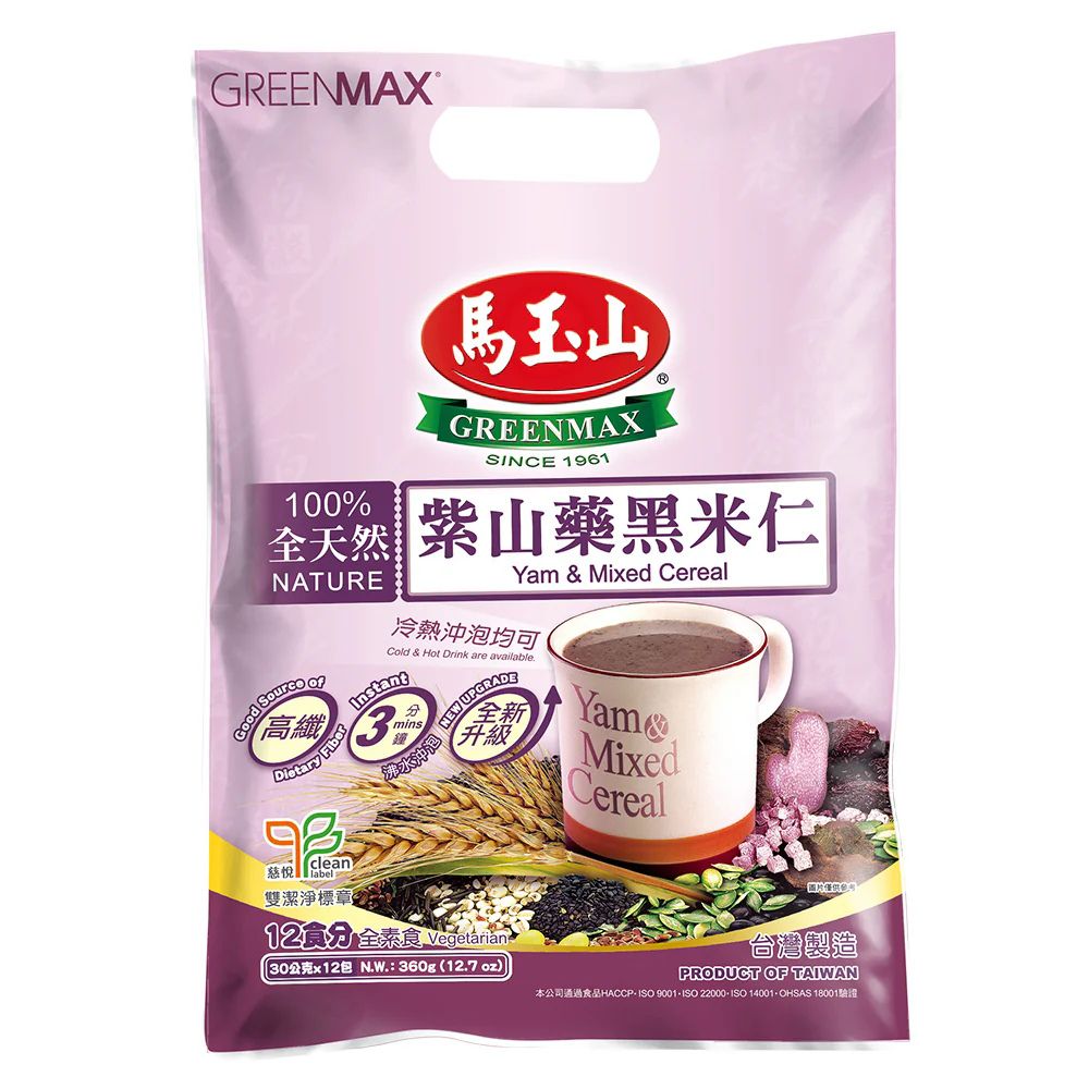 Levně Greenmax Yam&Mixed Cereal 12x30g