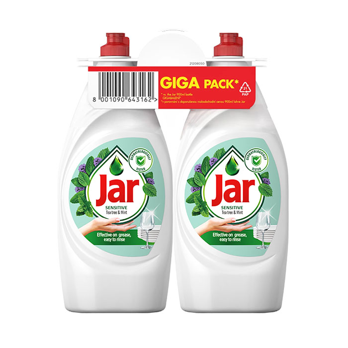 Jar Sensitive Tea Tree & Mint balzám na nádobí Duopack 2x900ml