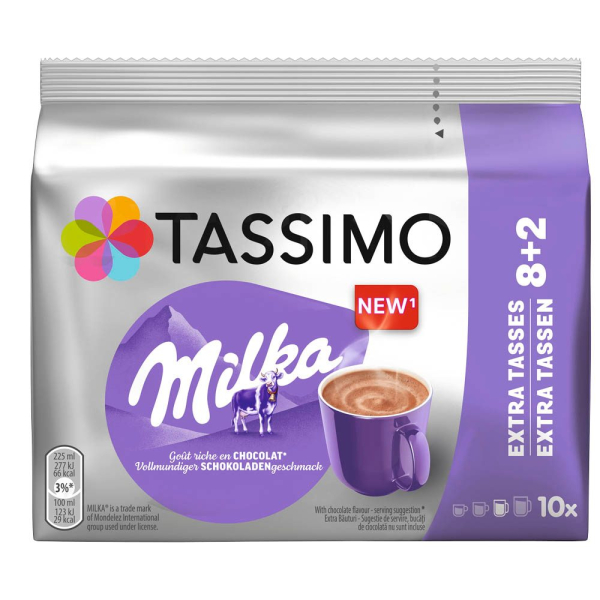 Levně Tassimo Milka horká čokoláda pody 10 ks