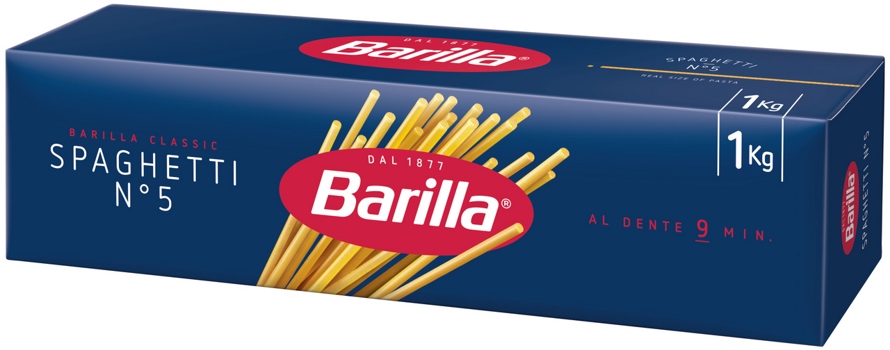 Levně Barilla Spaghetti N°5 těstoviny 1kg