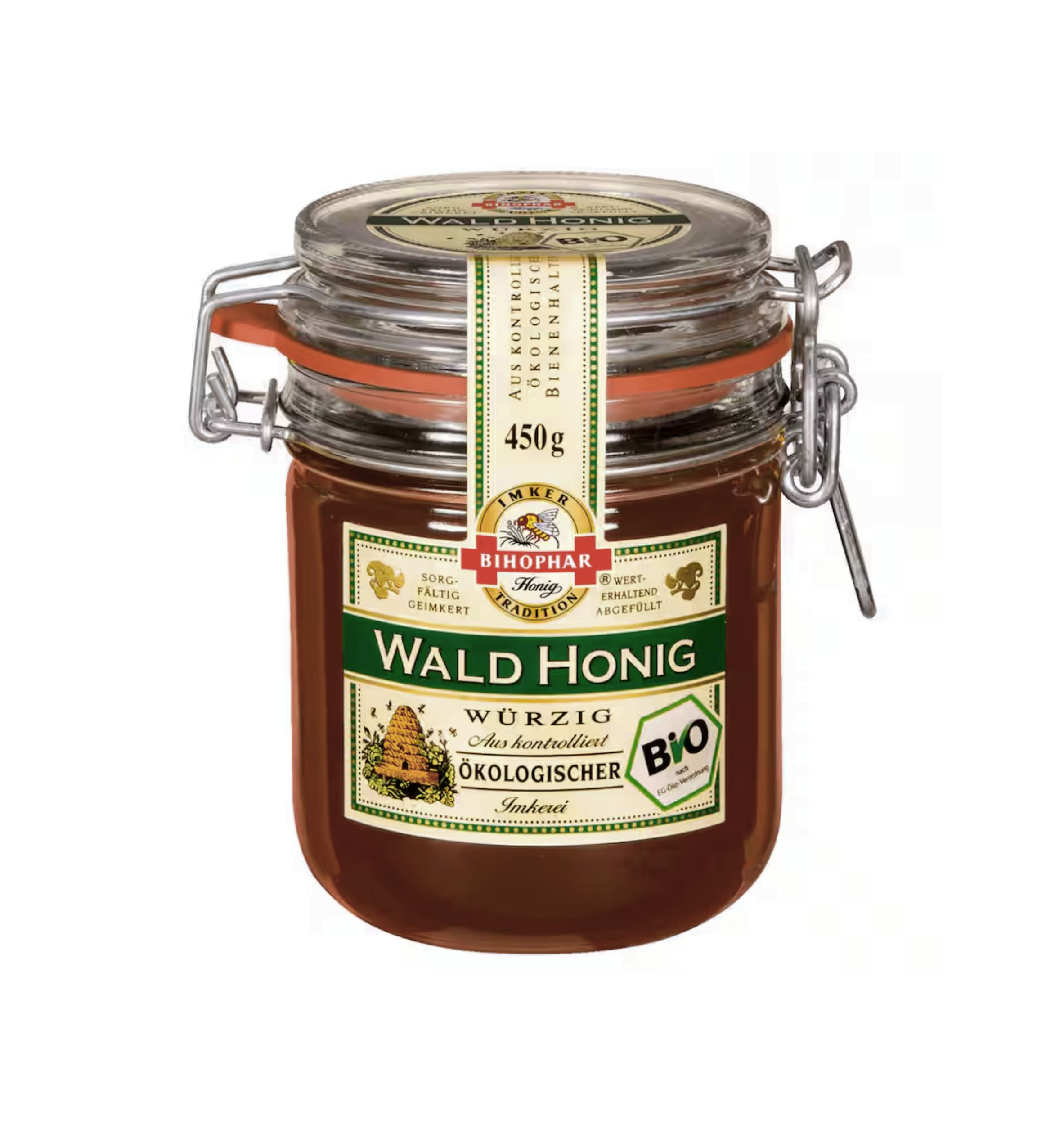 Levně Bihophar med lesní BIO 450g