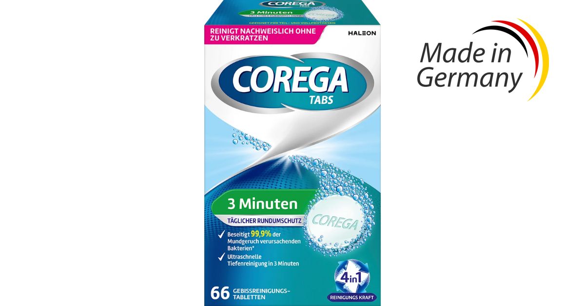 Corega Tabs 3 Minute čisticí tablety na zubní náhrady 66 ks