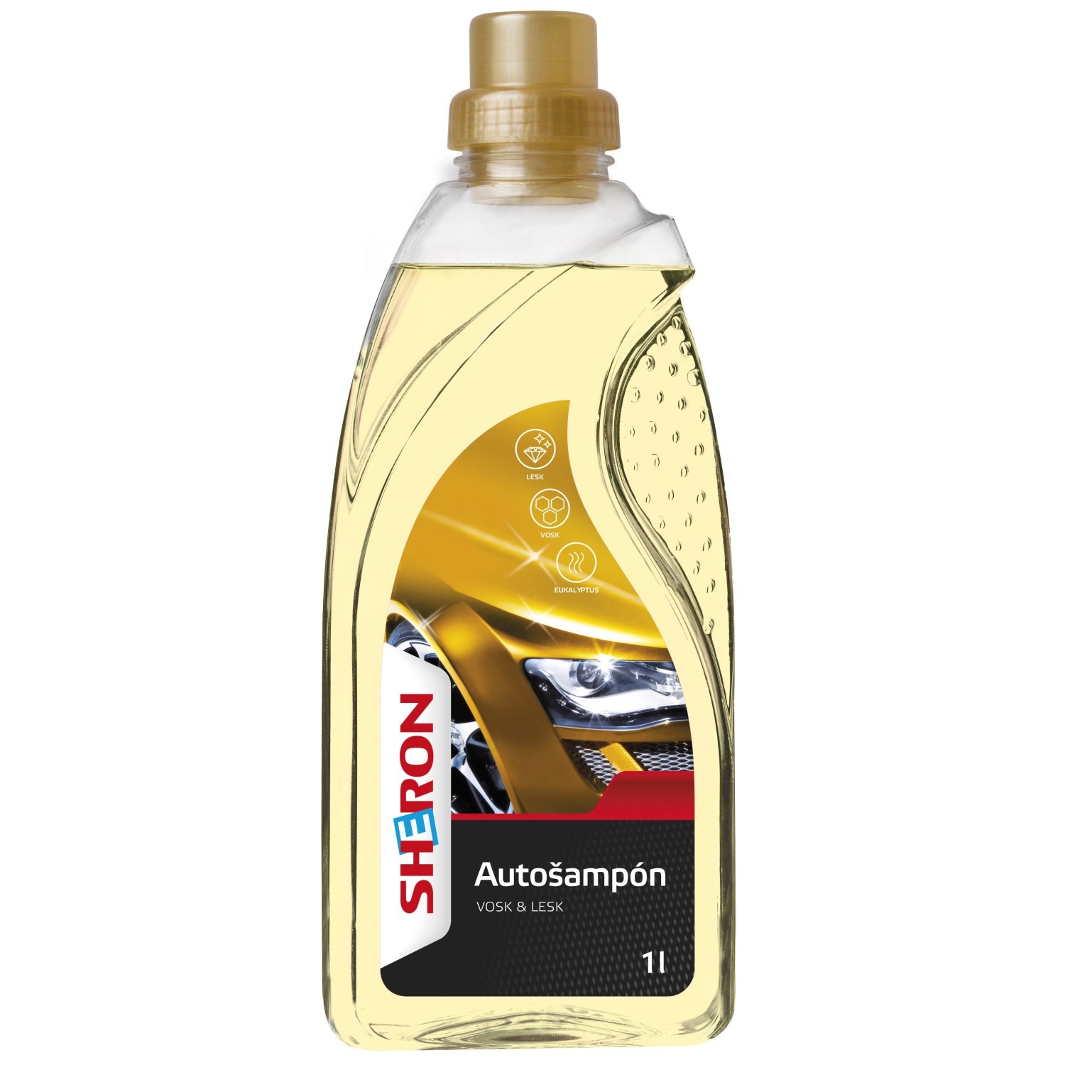Levně SHERON autošampon lesk a vosk 1L