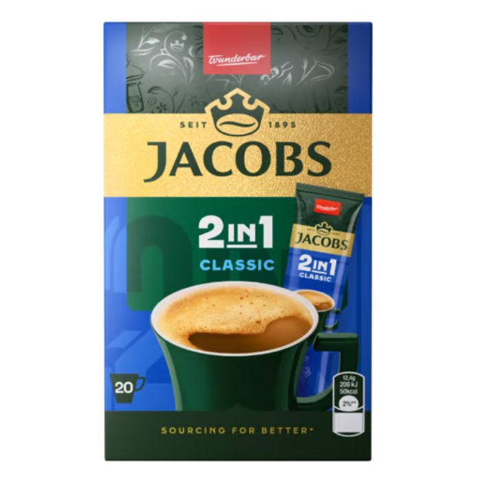 Levně Jacobs 2v1 instantní káva 20x12,4g