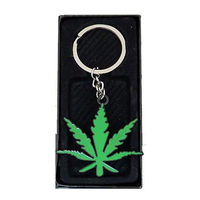 Levně Klíčenka s motivem Cannabis
