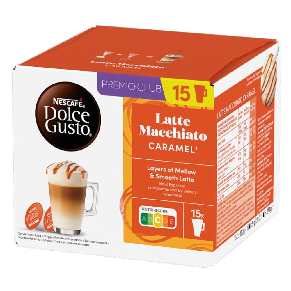 Levně Nescafe Nescafé Dolce Gusto Latte Macchiato Caramel 30 kapslí