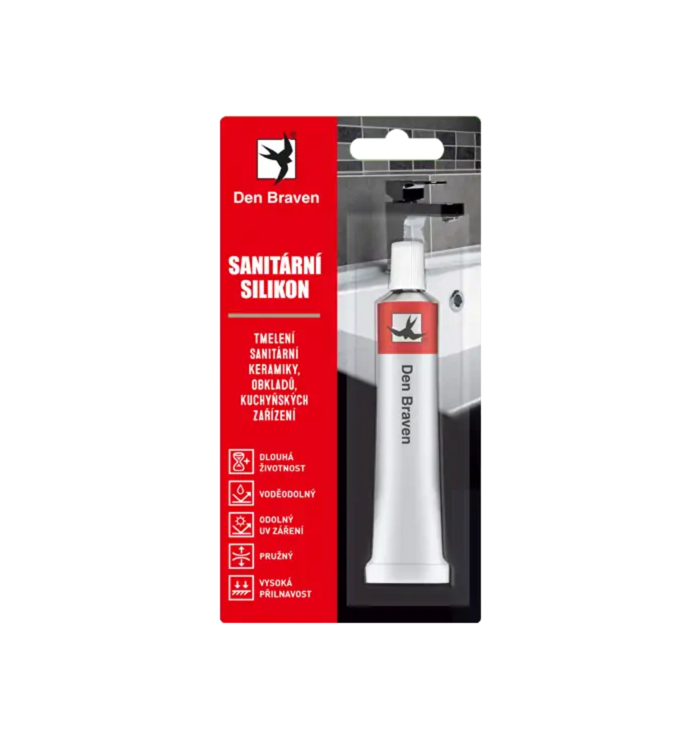 Levně Sanitární silikon bílý 23ml