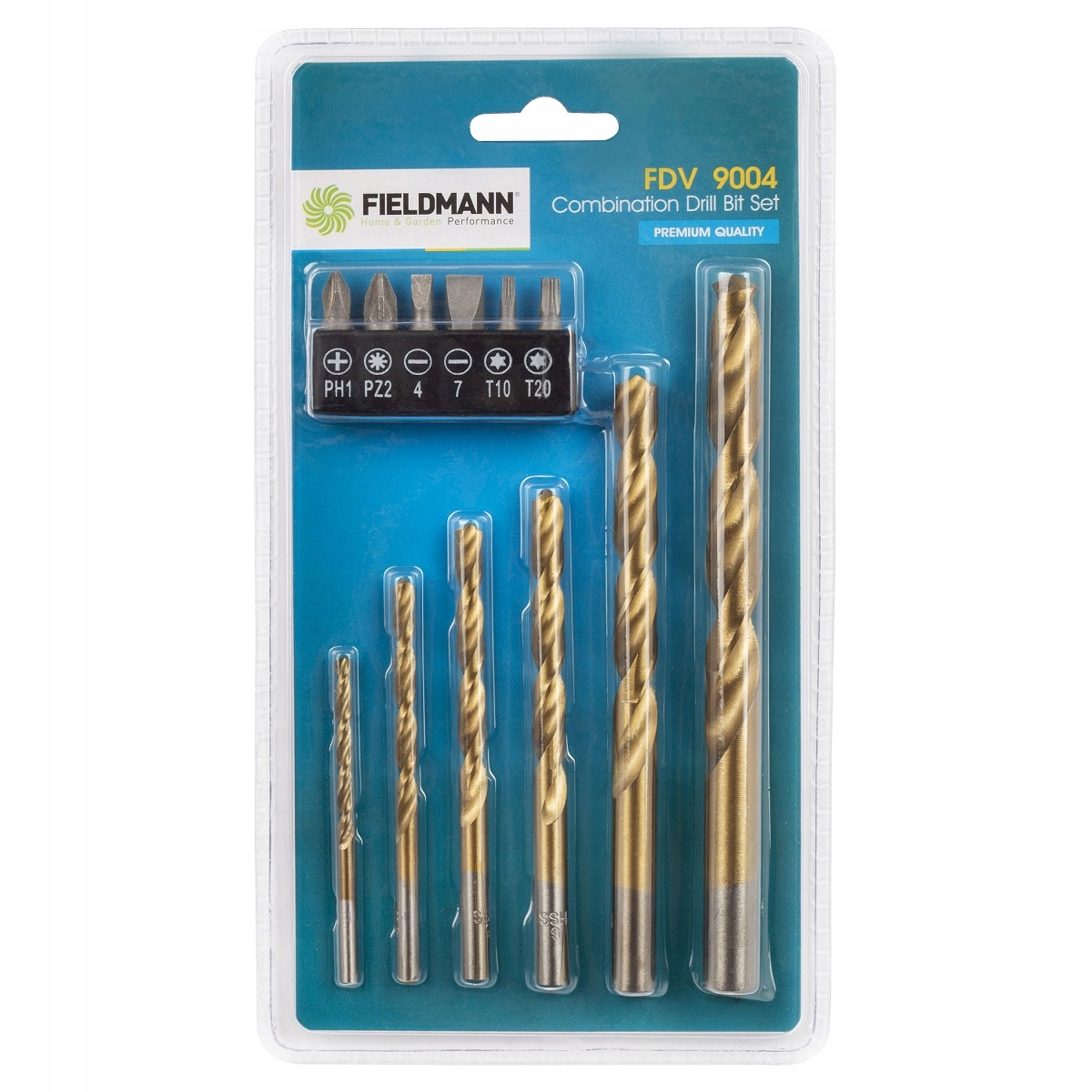 Levně FIELDMANN Sada 12ks vrtáky, bity FDV 9004