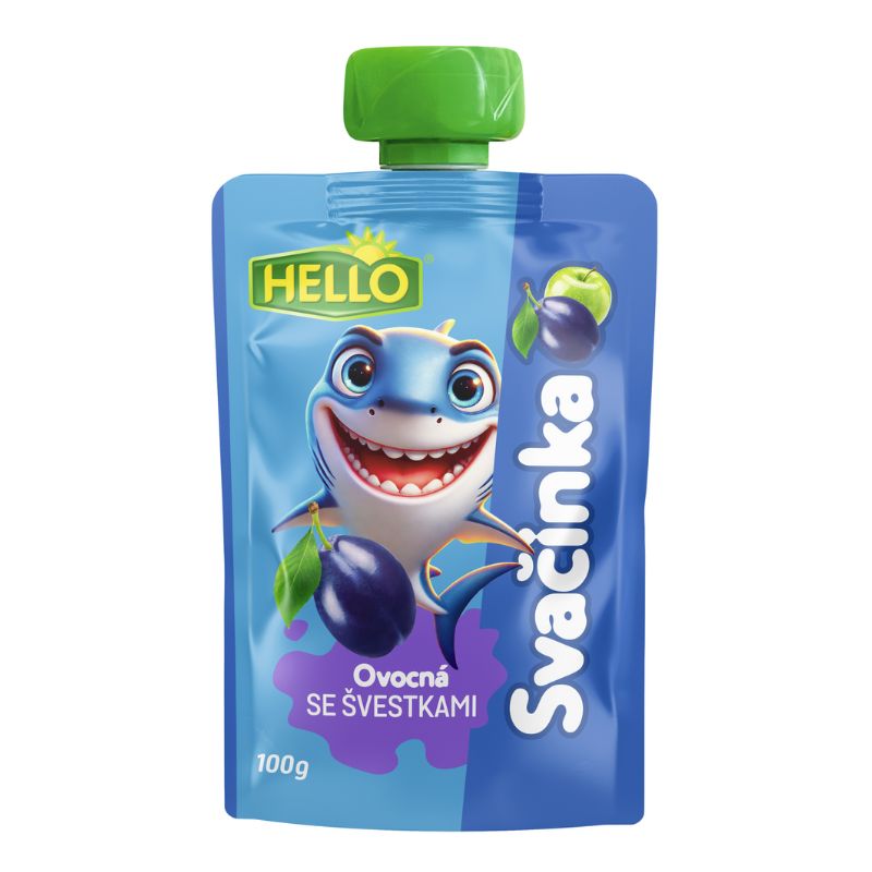 Levně HELLO Ovocná kapsička švestka 100 g