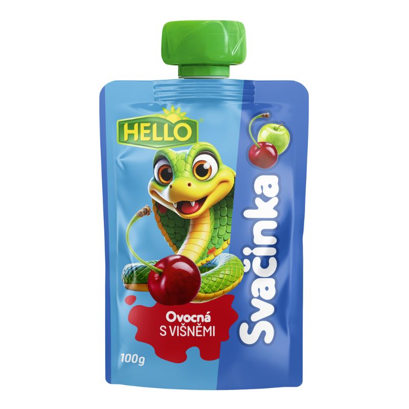 Levně HELLO Ovocná kapsička višeň 100 g