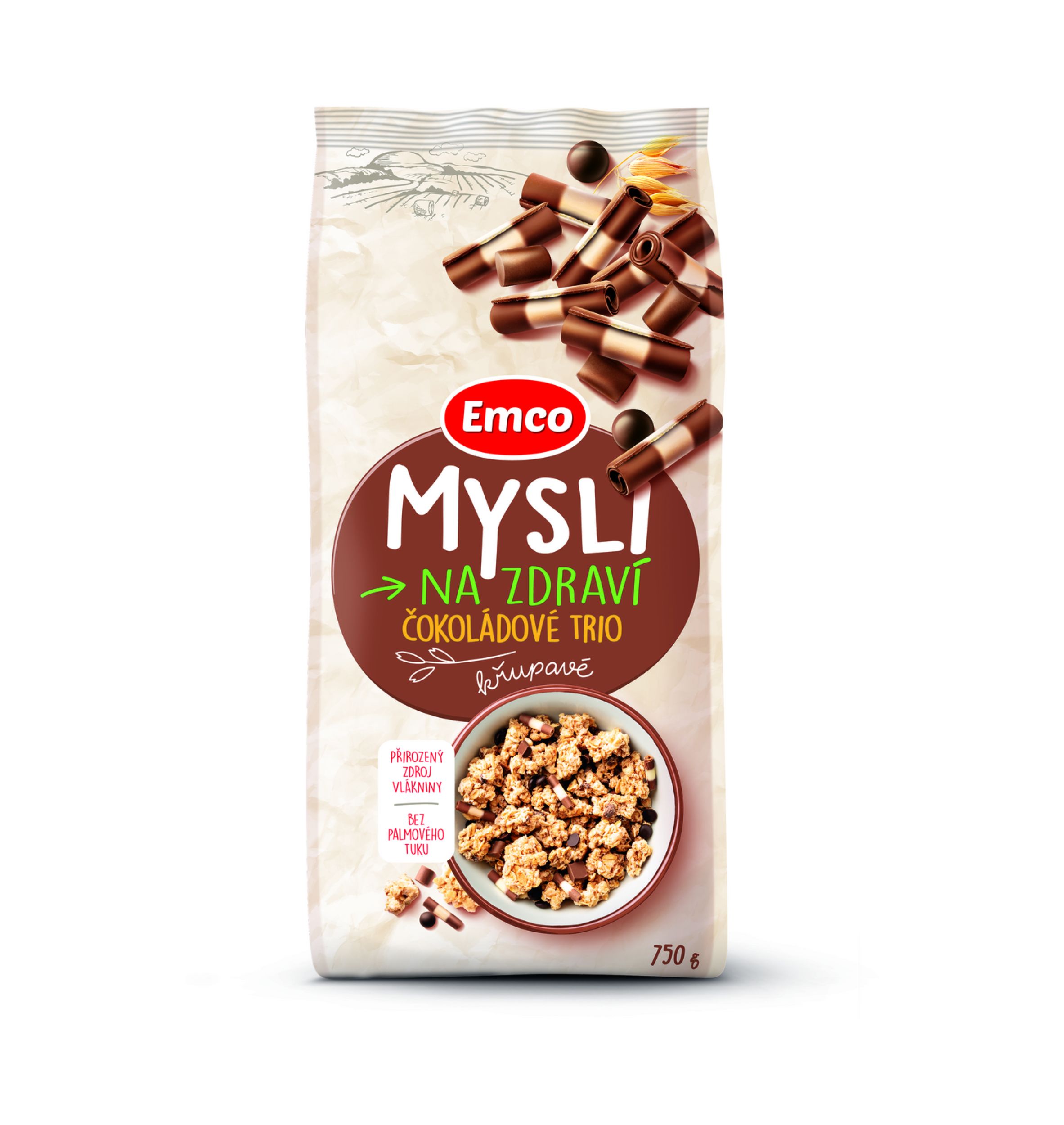 Emco Mysli čokoládové trio 750 g