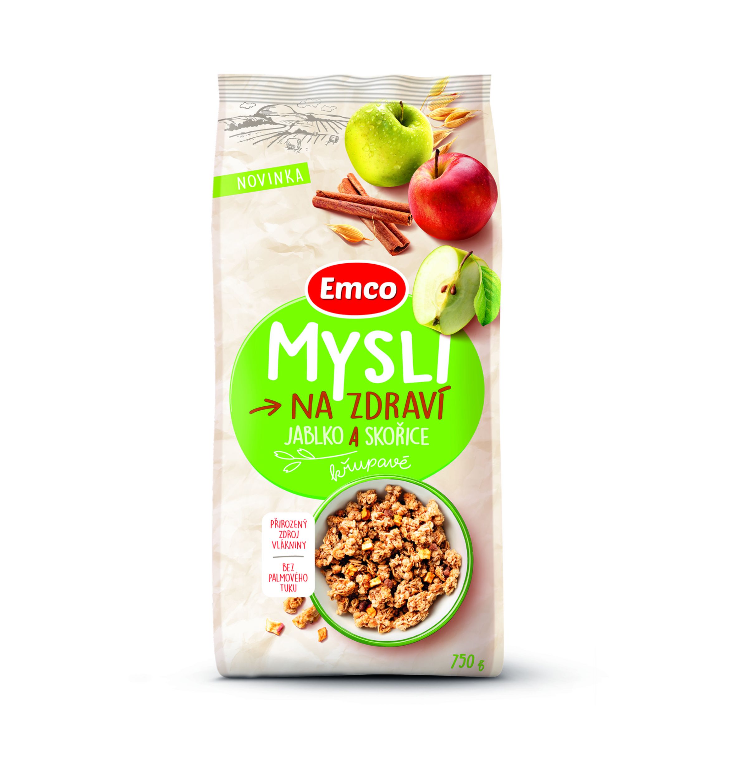 Levně Emco Mysli jablko & skořice 750 g