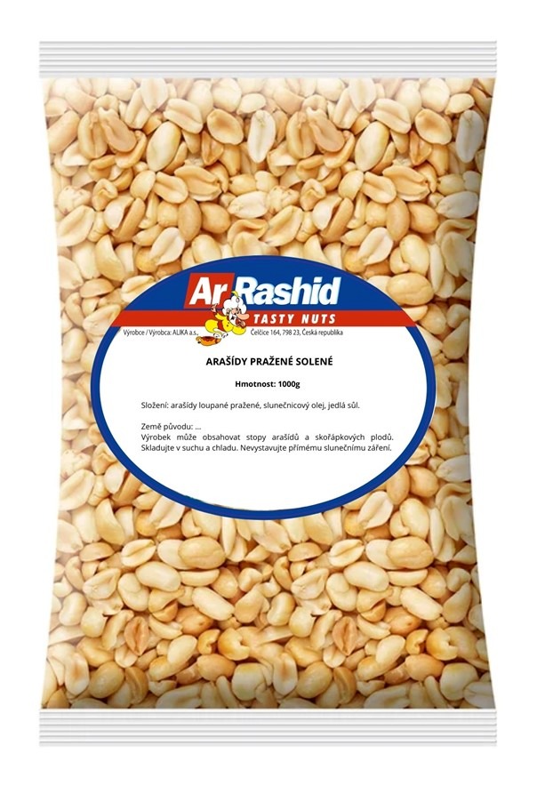 Levně Ar Rashid ArRashid Arašídy pražené solené 1kg