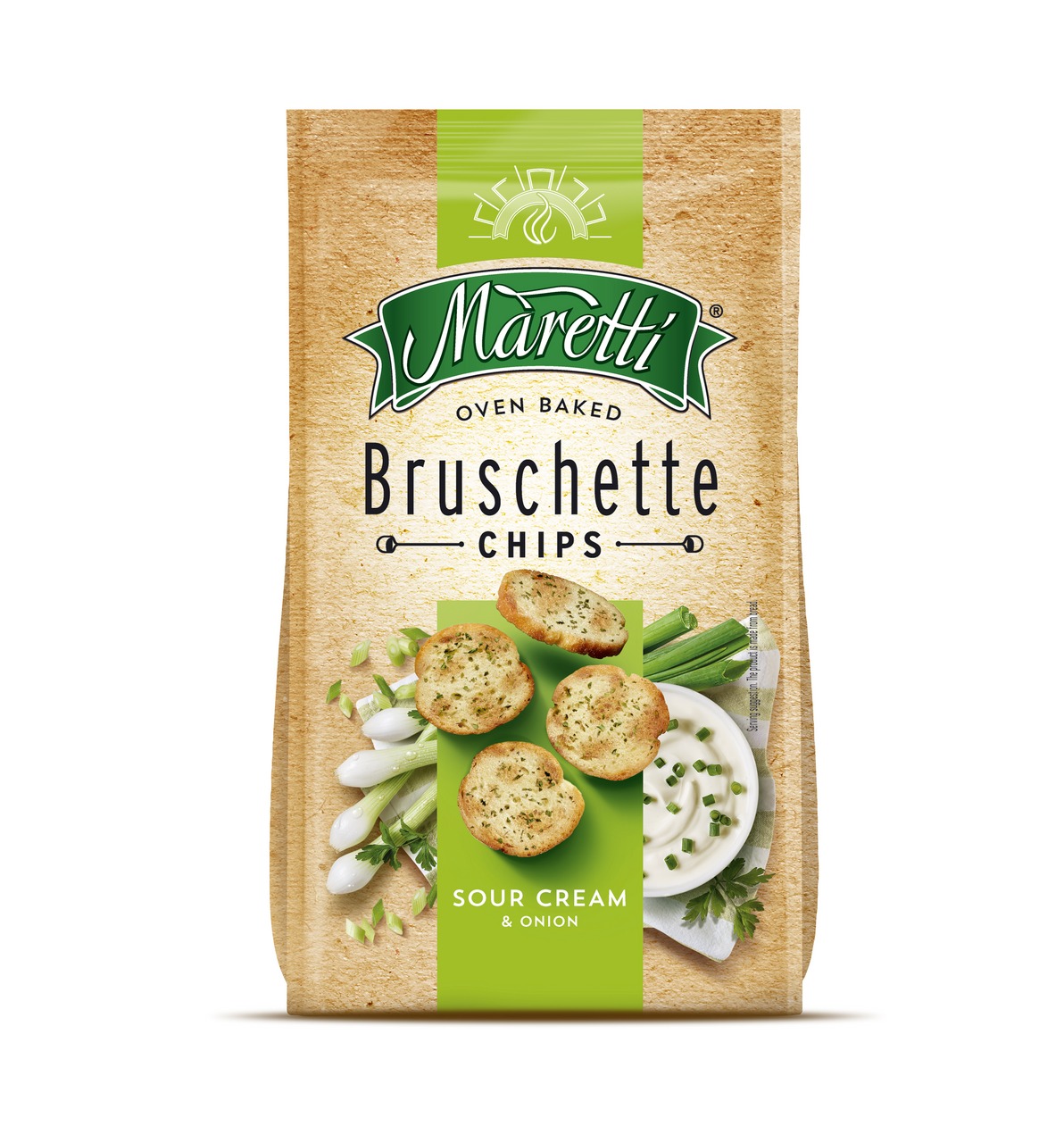 Levně Bruschetta Maretti Bruschette chips Smetana a cibule 70 g
