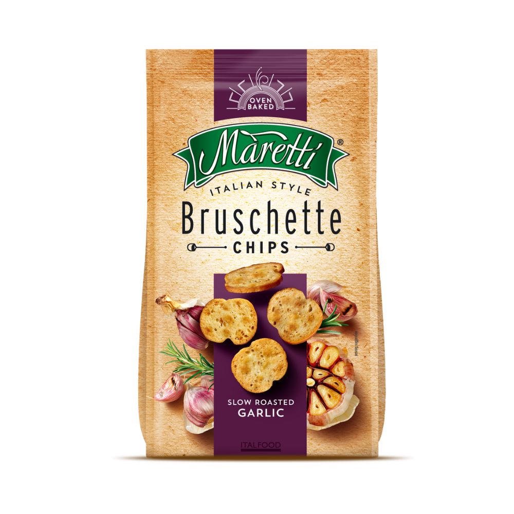 Levně Bruschetta Maretti Bruschette česnekové chipsy 70 g