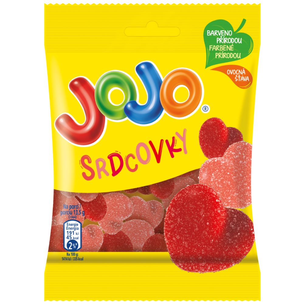 Levně JOJO Srdcovky želé bonbóny 80 g
