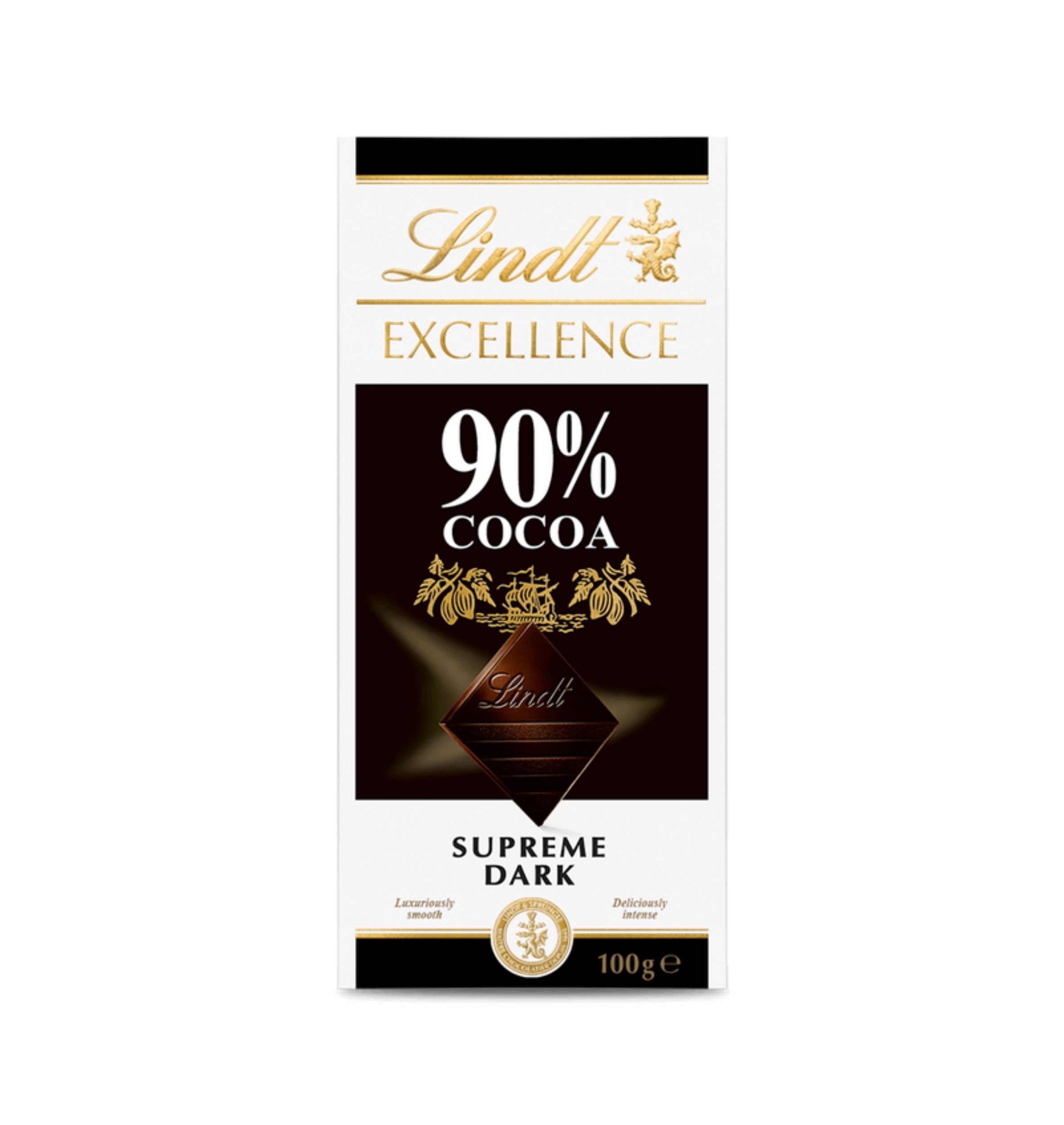 Levně Lindt Excellence Hořká čokoláda 90 % kakaa 100 g
