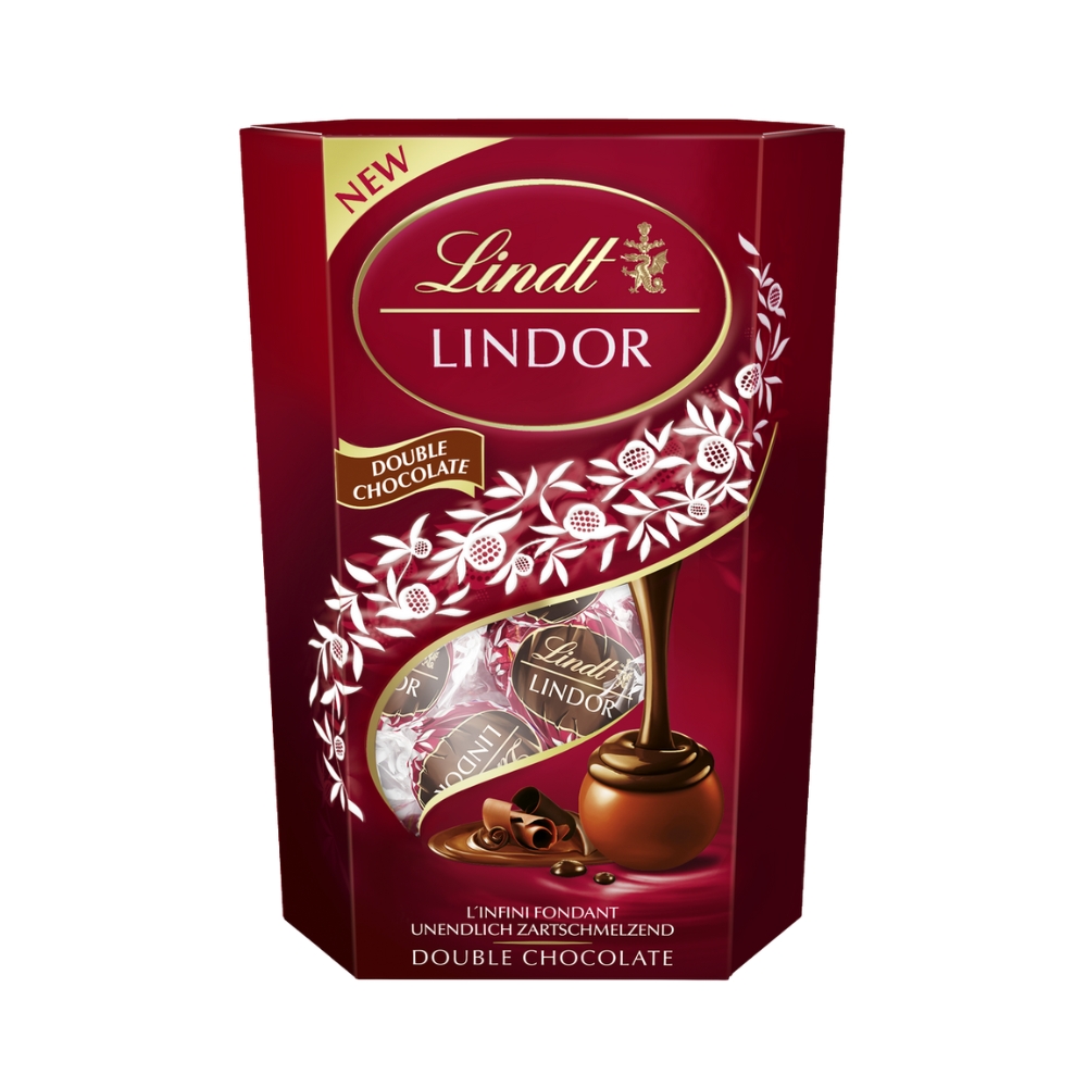 Lindt Lindor Double Chocolate pralinky 200 g