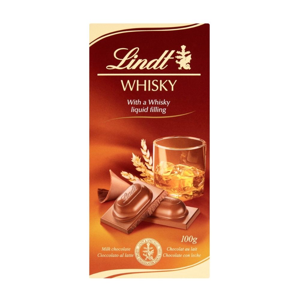 Levně Lindt Lindor Whisky čokoláda 100 g