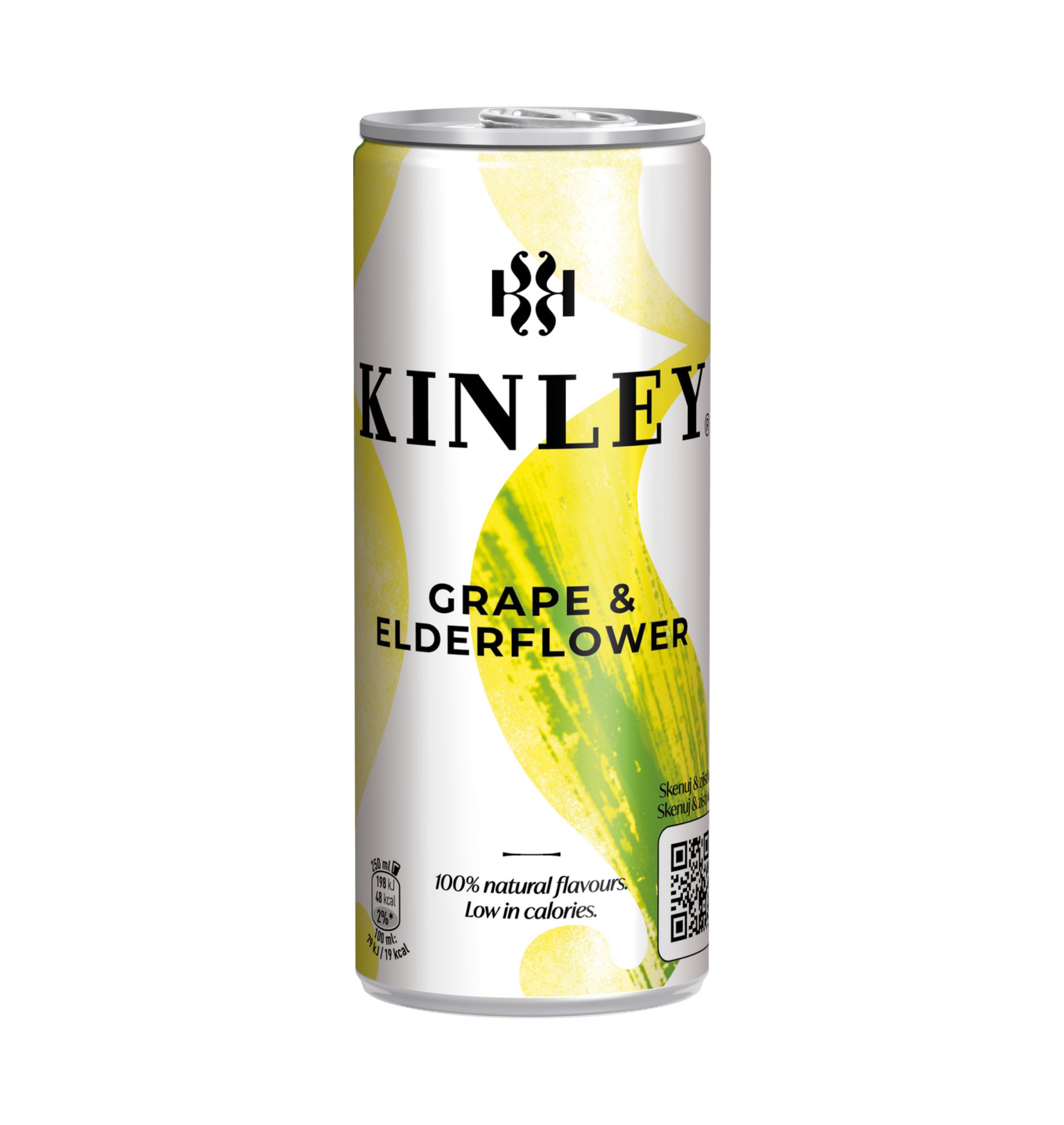 Levně Kinley Grape plechovka 250 ml