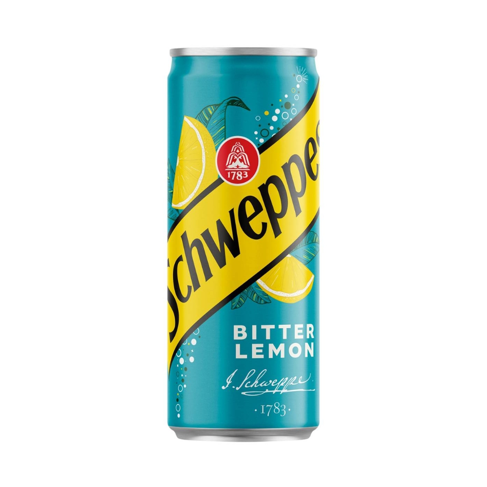 Levně Schweppes Bitter Lemon 330 ml plechovka