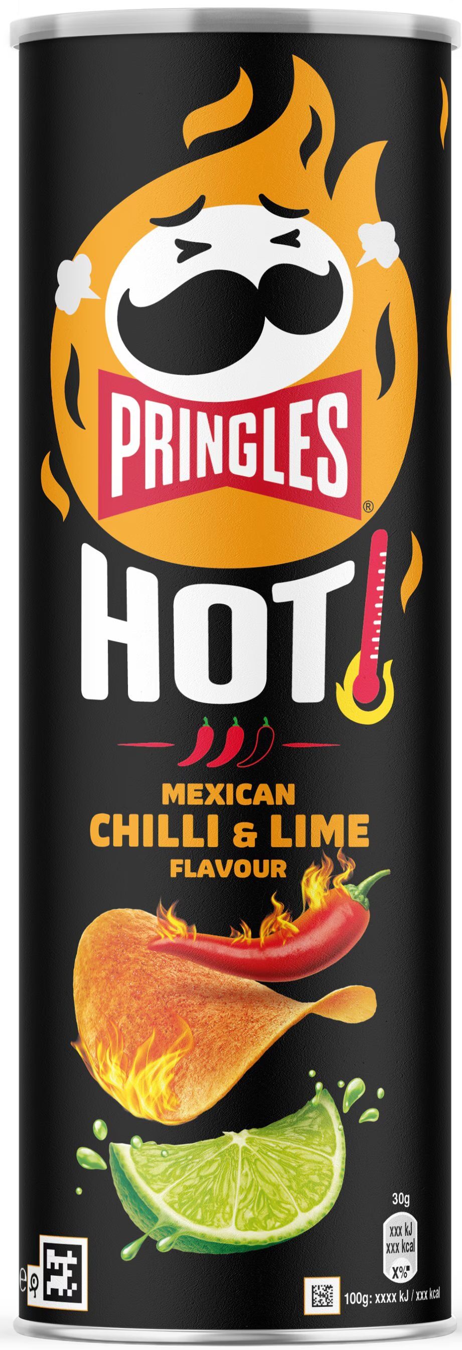 Levně Pringles bramborové chipsy Hot Mexican Chili & Limetka 160 g
