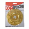 TOPTRADE kotouč brusný rašplový na dřevo hrubý 125×22,23×3 mm