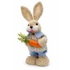 slamovy velikonocni zajic kluk s mrkvi 0737 01 28 cm