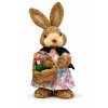 Slámový velikonoční zajíc holka S25-03 28 cm