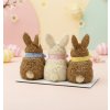 Slámové velikonoční zajíci 0731-8 20×10×10 cm