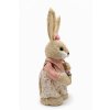 Slámový Velikonoční zajíc holka XY24W34C-1 33 cm