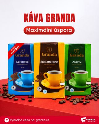 ☕ Káva Granda – plná chuť, maximální úspora! Hledáte kávu, která je nejen lahodná, ale i cenově dostupná pro každý den?...