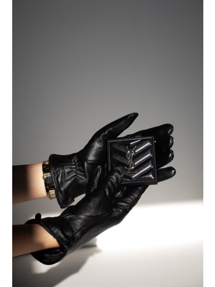 KOŽENÉ RUKAVICE black