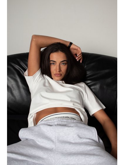 BAVLNĚNÉ TRIČKO heavy cotton - basic white