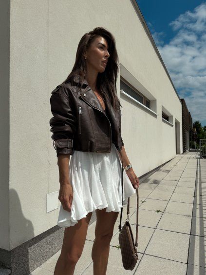 KOLOVÁ SUKNĚ white