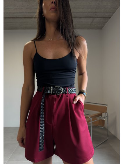 OBLEKOVÉ ŠORTKY  bordo