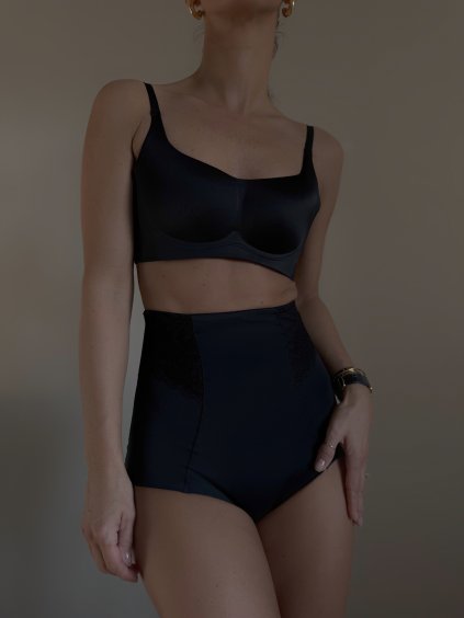 STAHOVACÍ KALHOTKY S KRAJKOU A VYSOKÝM PASEM